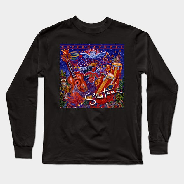 SANTANA MERCH VTG Long Sleeve T-Shirt by 09abangtengu